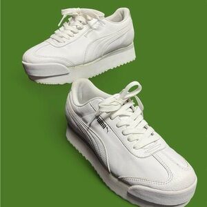 Puma Women's White Platform Sneakers